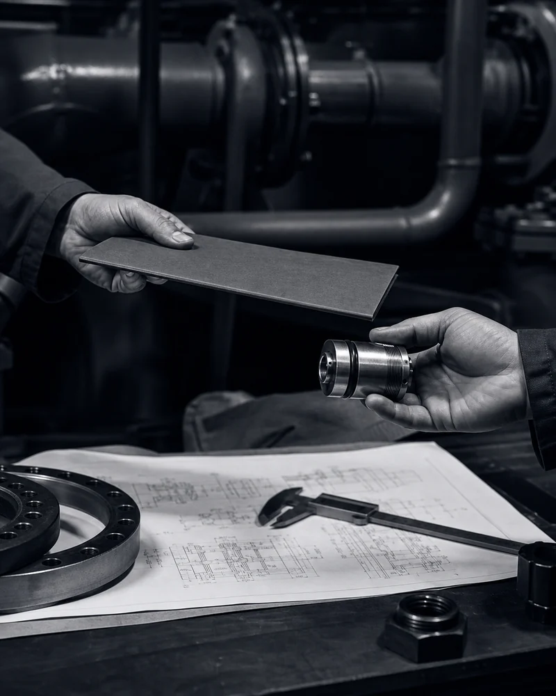 Marine spare part and RFQ handover representing key account follow-up